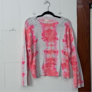 Lisa Todd Pink and Gray Crew Neck Sweater